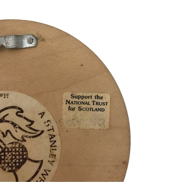 Stanley Whyte Scotland Hand Carved Thistle Wood Butter Cookie Mold - Picture 4 of 5